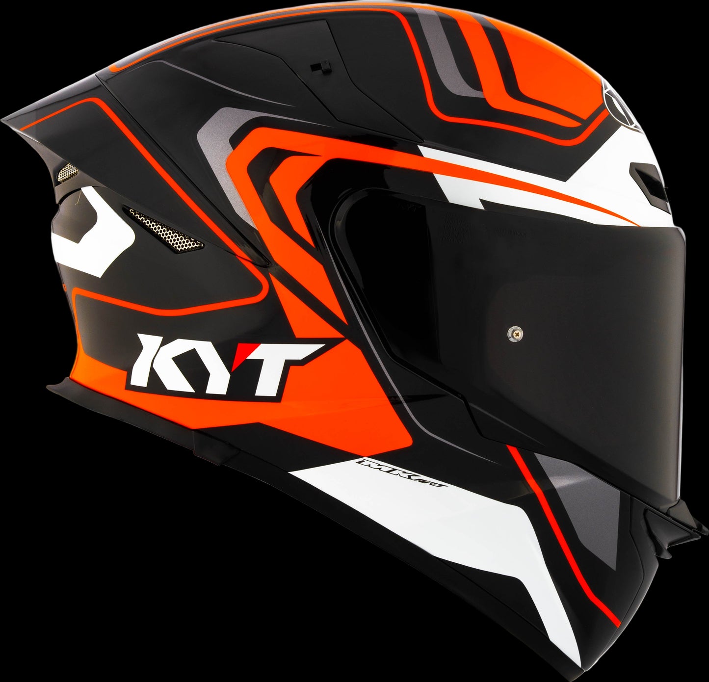 KYT TT REVO Overtech (Black/Orange)