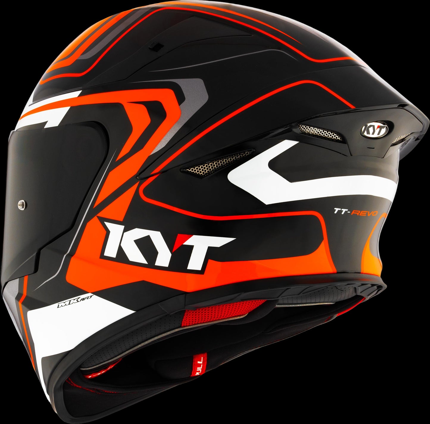 KYT TT REVO Overtech (Black/Orange)