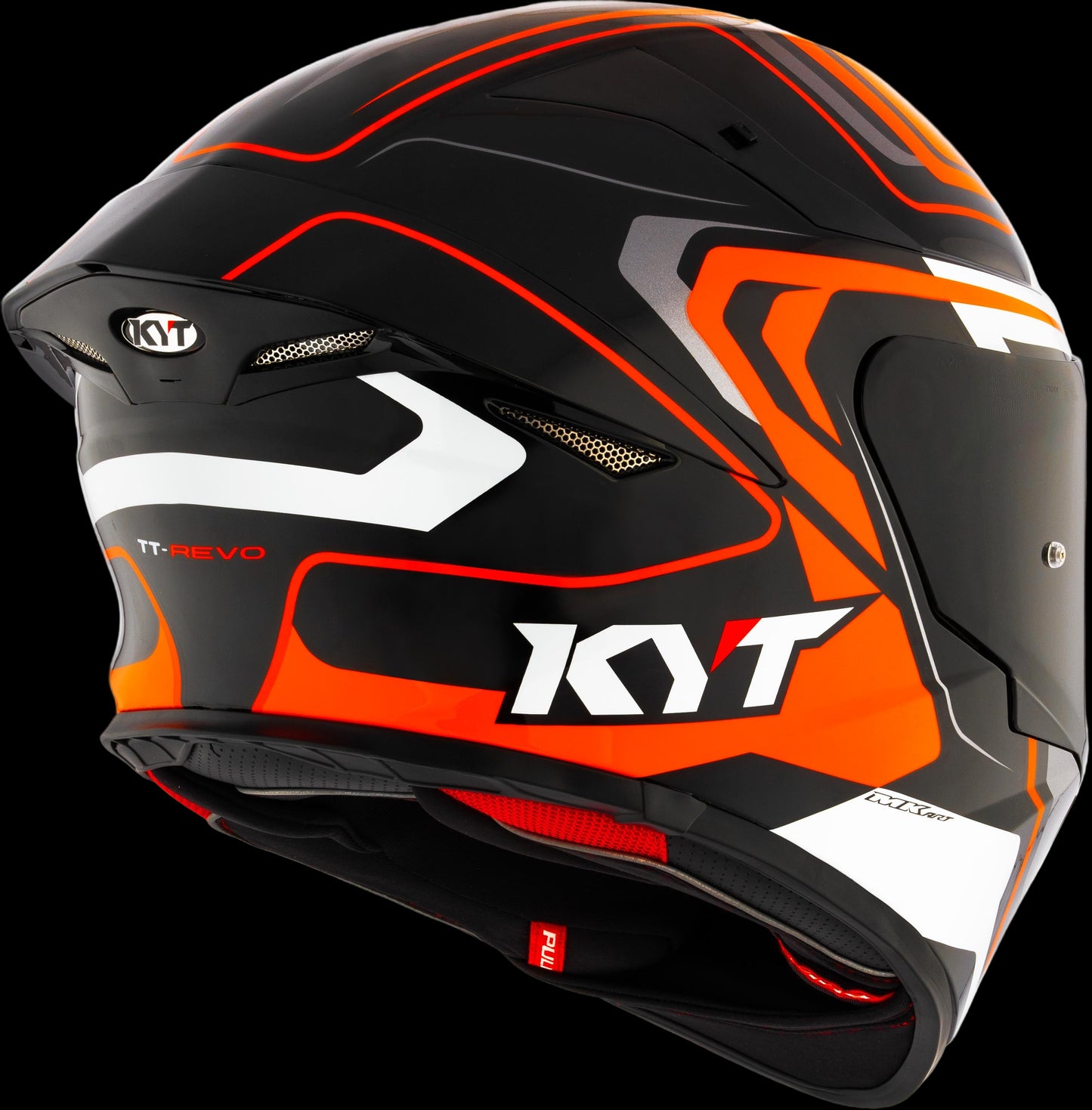 KYT TT REVO Overtech (Black/Orange)
