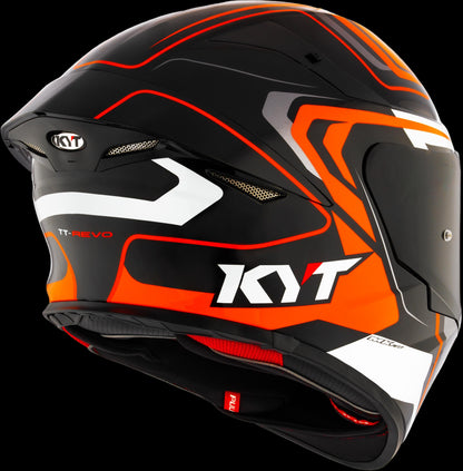 KYT TT REVO Overtech (Black/Orange)